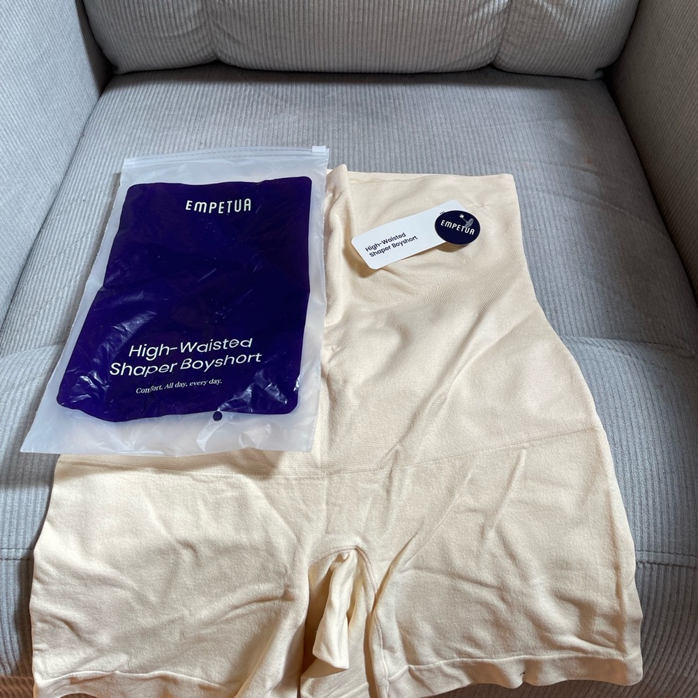 NWT Shapermint Empetua Highwaist Shaper Boyshort Size XL Nude